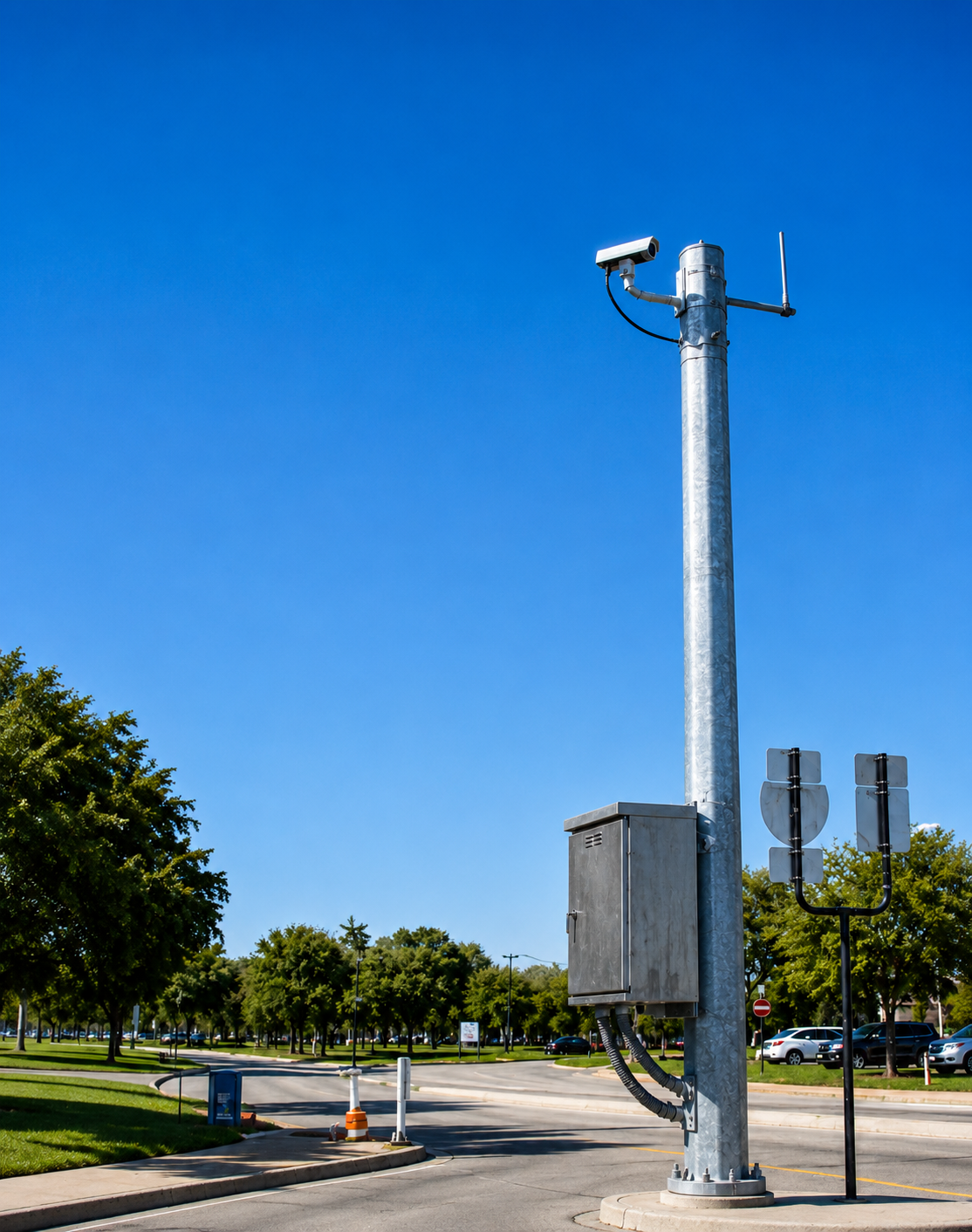 8M CCTV Camera Pole in Noida.