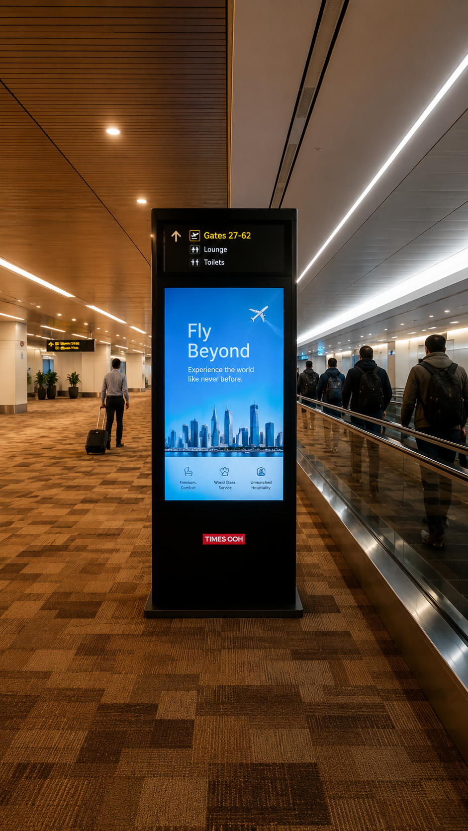 Digital unit at airport.