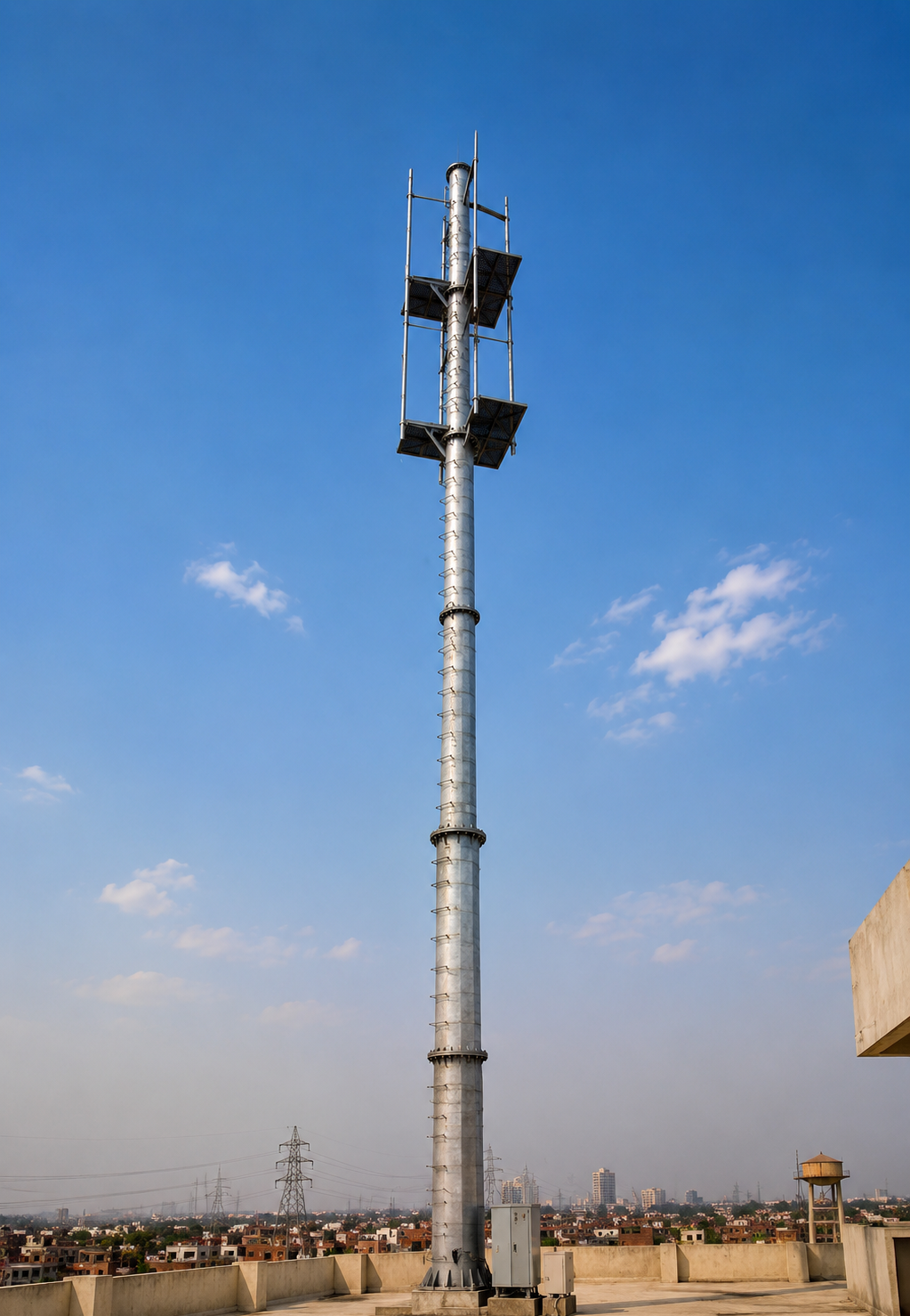 Rooftop 18M Monopole.